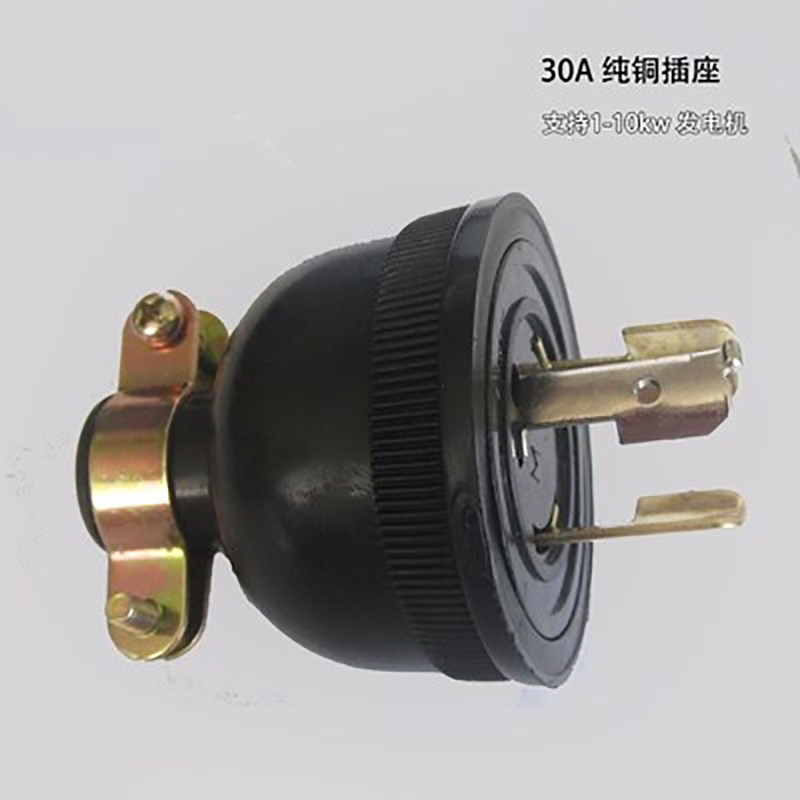 Gasoline generator engine 5 6.5kw pure copper three hole 220v dedicated output plug socket accessories
