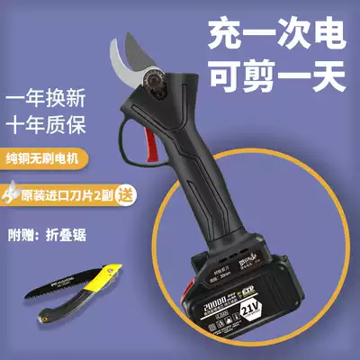 Robinson electric pruning shears, garden rechargeable picking scissors, cutting fruit branches, holding Lithium electric gardening electric scissors