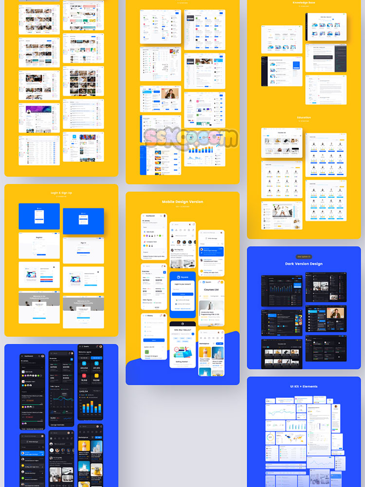 高质量全套桌面网页后台管理创意UI界面Sketch设计素材fig模板插图3