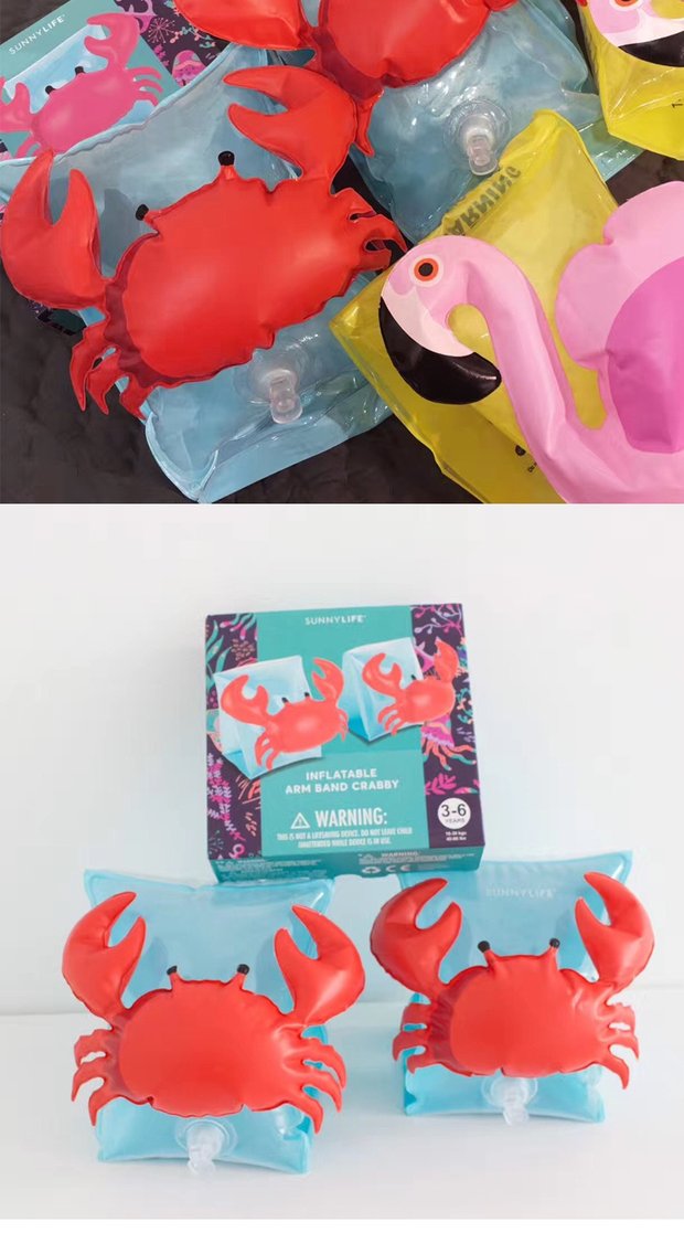 Ins nổ bé flamingo cánh tay vòng tròn cua phao vòng tròn trẻ em dễ thương tay áo bơm hơi nổi vòng tay bơi phao cổ