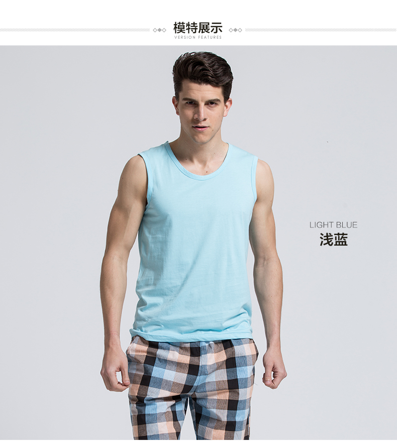 Dòng sản phẩm mới của cotton vest nam Slim thể thao chạm đáy đồ lót mùa hè thời trang trẻ trung bó sát không tay áo áo thun ba lỗ nữ big size