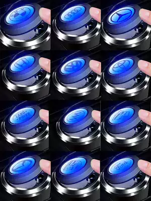 Car ashtray multifunctional creative personality car ashtray with cover midnight light belt light for men's car interior supplies