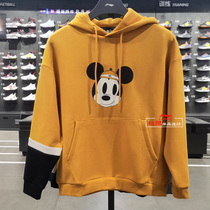 Li Ning Mens Mickey Sweatshirt 2020 Autumn Winter New Comfort Warm Cover Hooded Sweatshirt Casual Blouse AWDQ841