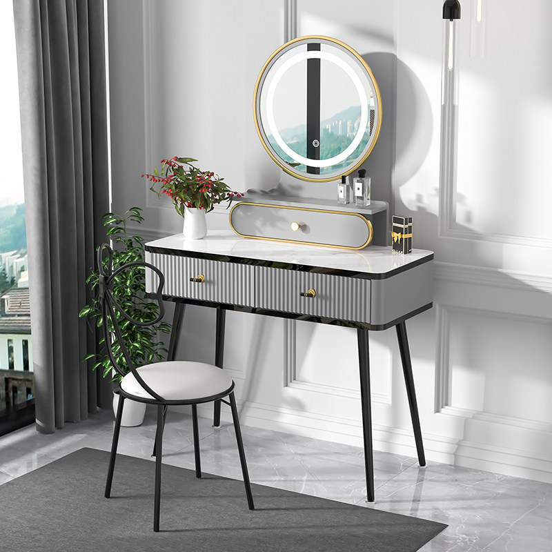 Nordic light luxury high-end dressing table Bedroom modern simple small household makeup table Net red ins wind makeup table