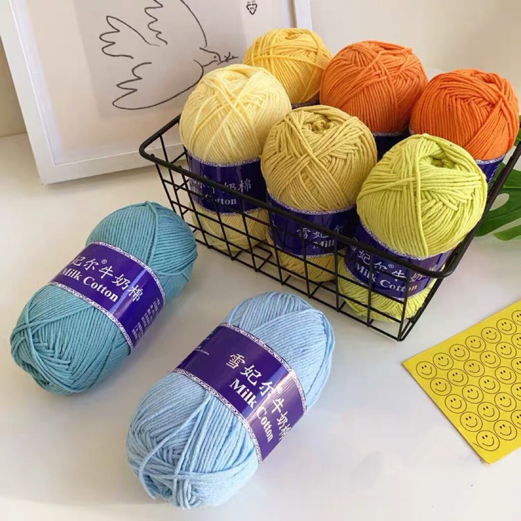 Dahanjia wool Xuefeier 5 strands of milk cotton 3 groups of DIY hand-knitted thread Baby baby doll cotton thread