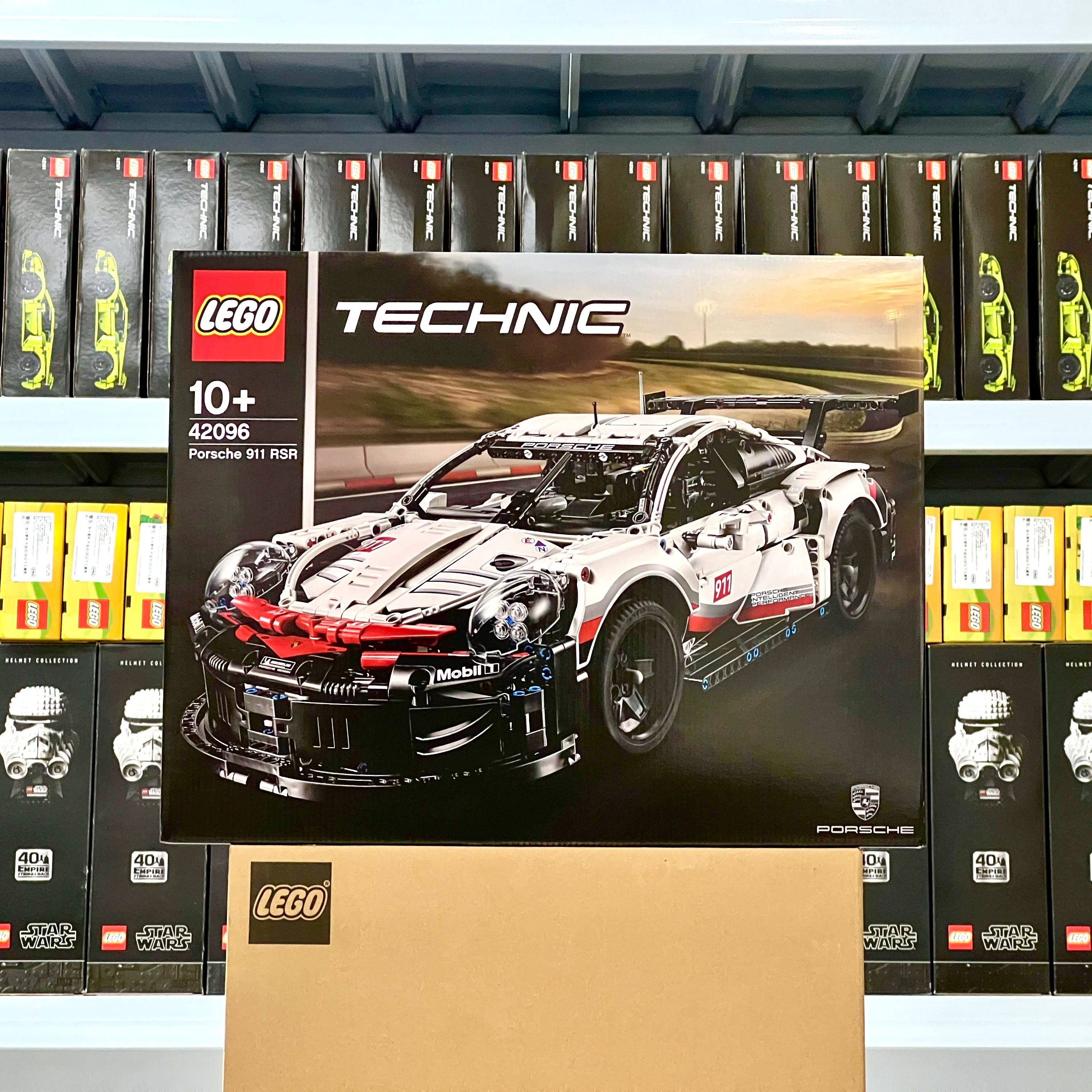 LEGO Lego 42096 Porsche 911RSR Technology Machinery Group Мужчины и женщины собирают строительные блоки, игрушки, подарки для детей Изображение 1