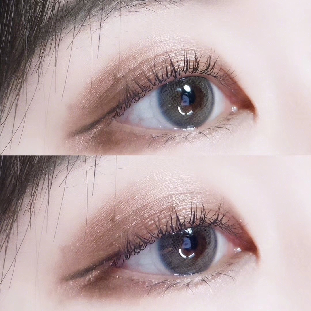 2 pieces of Donnaz brown color contact lenses female annual throw large diameter mixed blood 14 8mm glasses male with degree Melofi