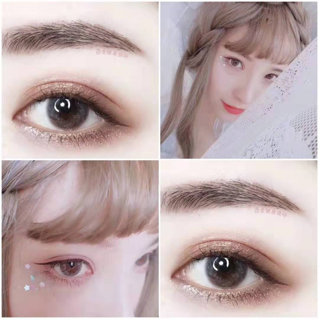 Mixed-race beauty pupils male and female students natural large diameter annual throwing contact lenses Melofi