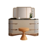 Современный мраморный туалетный столик для спальни, мебель, розовое золото, делается под заказ