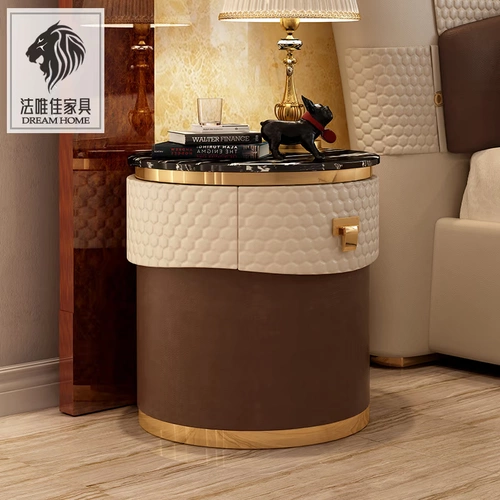 Современный мраморный диван для кровати для спальни из нержавеющей стали