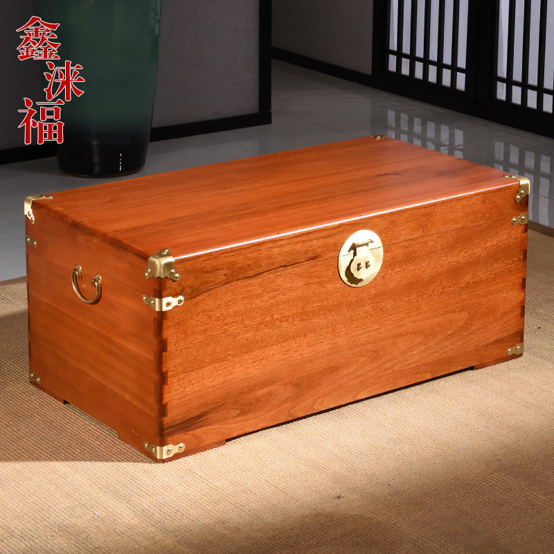 正宗樟木箱香子全实木平板字画收藏箱,婚嫁必备储物神器!-衣箱-淘宝百科网
