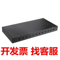  Hanxin 12-port FC fiber optic terminal box 12-hole fiber optic box Rack-mounted distribution frame Optical terminal box Welding box st fc