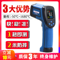  Infrared thermometer Handheld industrial infrared thermometer High-precision detector Oil temperature air conditioning thermometer Kitchen