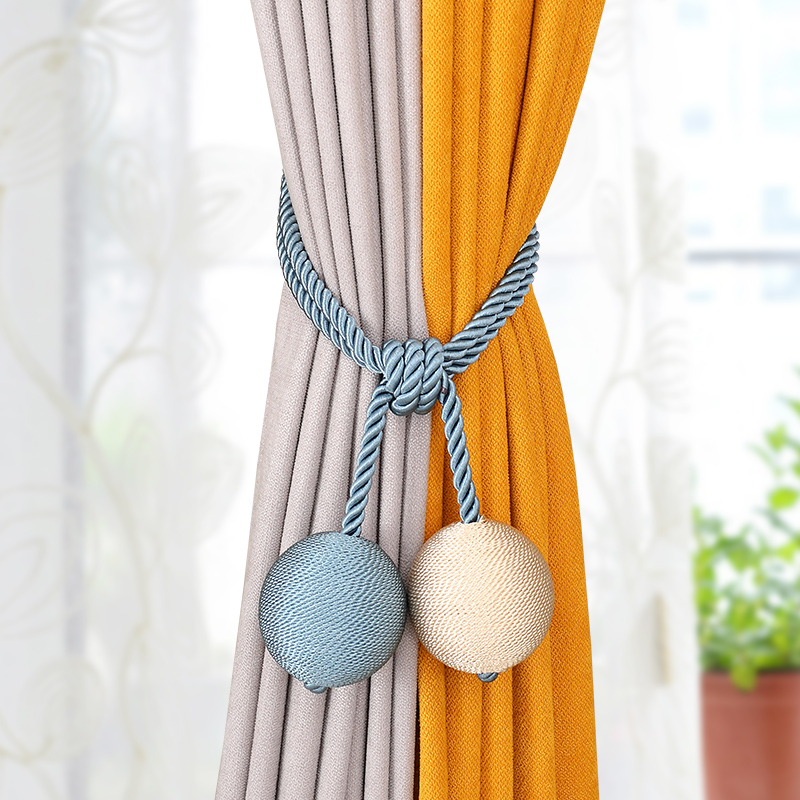 Curtain strap Modern simple curtain hanging ball hook Tie rope tie Curtain rope tie Creative curtain buckle