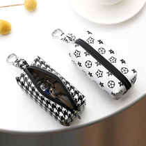Trendy personality key bag large capacity car home waist hanging key ring fashion zipper key bag