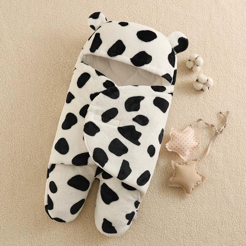 Хлопковое детское одеяло для младенца для новорожденных для выхода на улицу, увеличенная толщина, 3-6 мес.