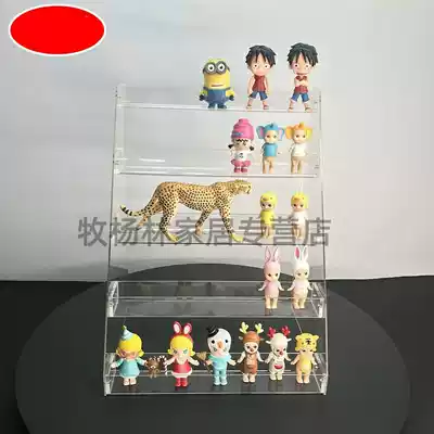 Model cabinet small household desktop jewelry ornaments model display cabinet transparent acrylic ladder