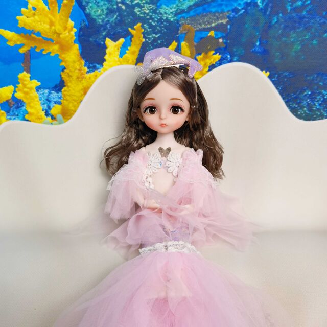 Mermaid Princess Doll Dress Up Small 30cm Doll Set Girls Birthday Gift Toy Doll