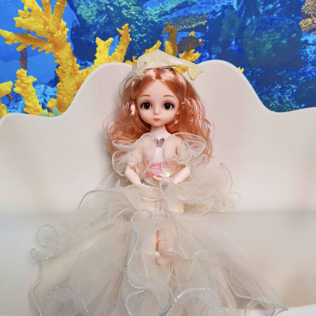 Mermaid Princess Doll Dress Up Small 30cm Doll Set Girls Birthday Gift Toy Doll