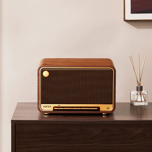 Беспроводной Bluetooth-динамик Edifier M330, деревянный настольный динамик в стиле ретро для гостиной, мощный ударный встроенный динамик