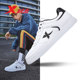 Xtep men's shoes genuine sneakers 2024 spring new casual sports shoes men's wear-resistant low-cut versatile white shoes