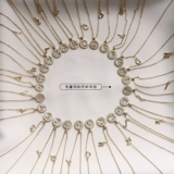 Ожерелье с буквами, небольшая дизайнерская цепочка до ключиц, подвеска, легкий роскошный стиль, серебро 925 пробы, популярно в интернете