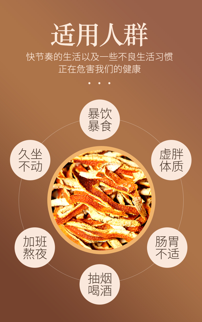 有禾 陈皮干 陈皮茶 80g*2瓶 图5
