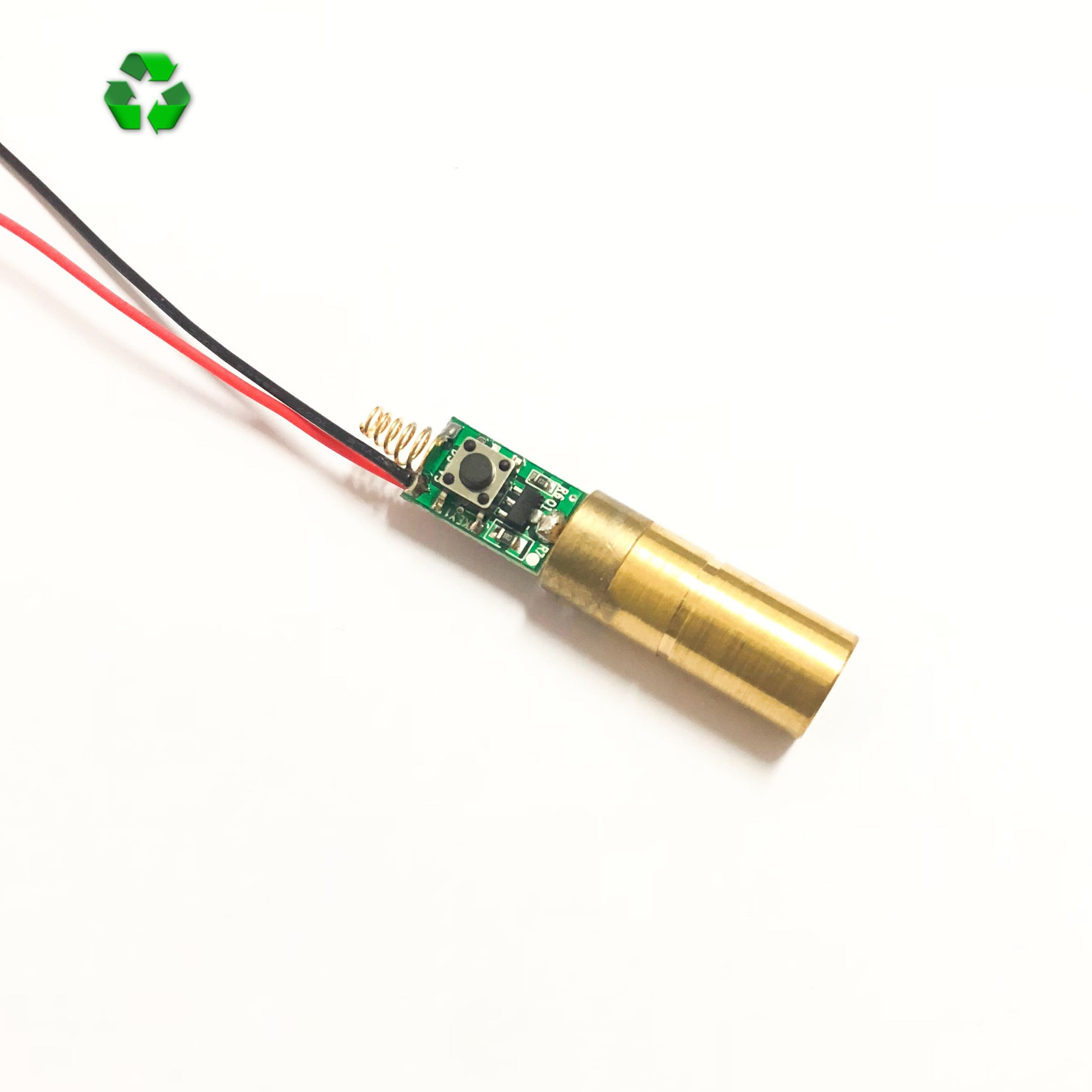 532nm Green Laser Module 50mw Green Laser Head Laser Target 3v Band Switch Transmitter 12mm
