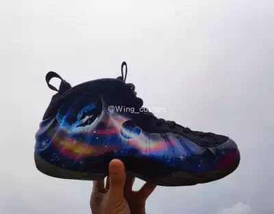 (Guest to enjoy) spray series sneakers custom universe Starry Sky Nebula theme DIY graffiti hand-painted basketball