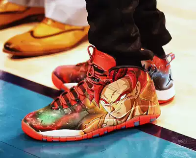 (Customized appreciation)AJ sneakers custom dragon ball super DIY custom sneakers Sun Wukong graffiti hand-painted inkjet
