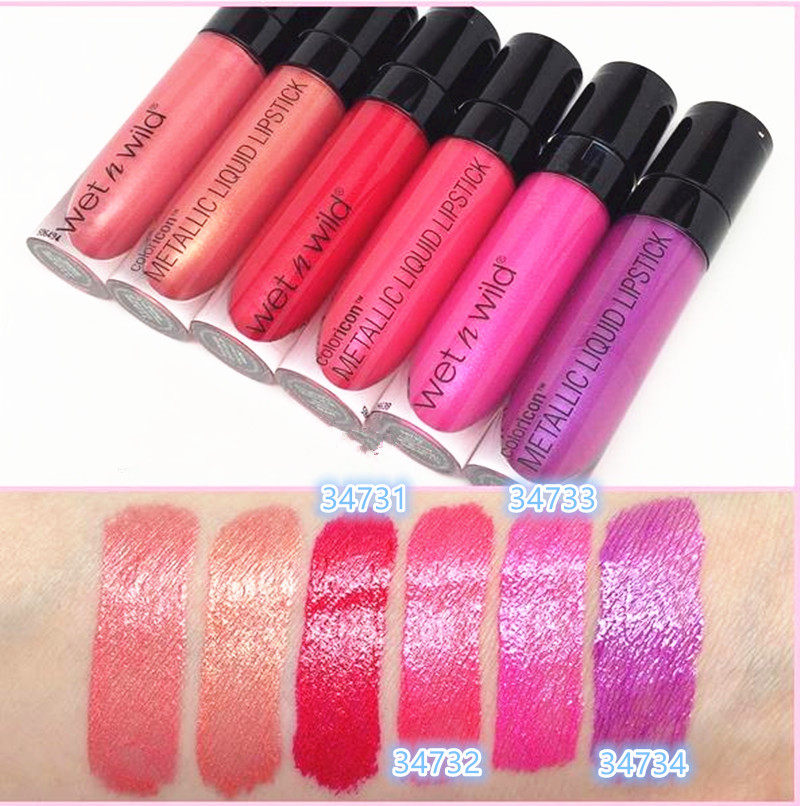 Lose throw Wet N Wild US version wet and wild metallic metallic liquid lipstick lip glaze lip gloss European and American makeup