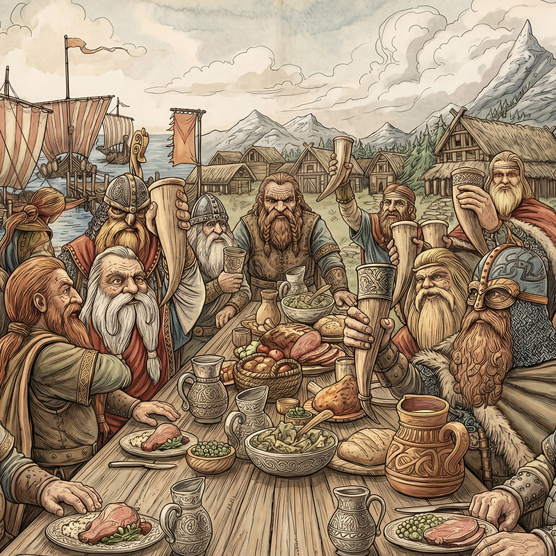 [Oem by Linlong] Odin's Feast Large Box Chinese Edition Norway Expansion +3 Small Expansion +Christmas Expansion Not in Stock