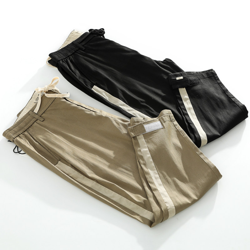 Day Tying Side Parquet Men 9 Pants Men's Pants Men Casual Pants Bunches Lesel Bunches Pants 90% Sports Pants