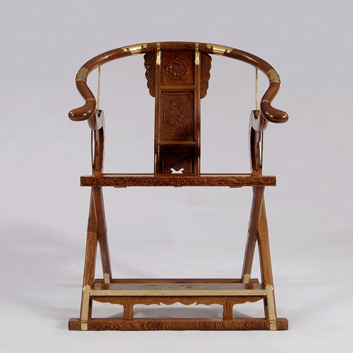 聚航 Мебель из красного дерева все куриные крылышки, твердое дерево, стул Единорога Классический китайский стул, кресло складного стула для гостей