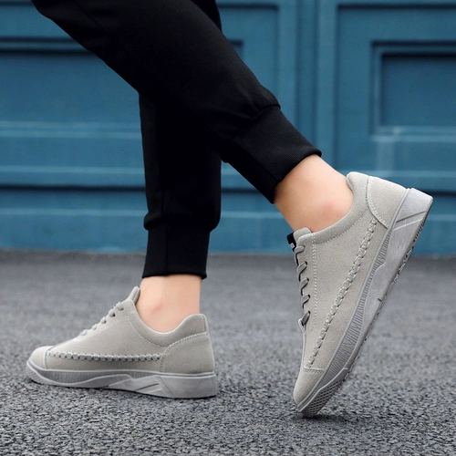 Тканевые трендовые мужские универсальные удерживающие тепло демисезонные туфли, спортивная рабочая повседневная обувь для отдыха