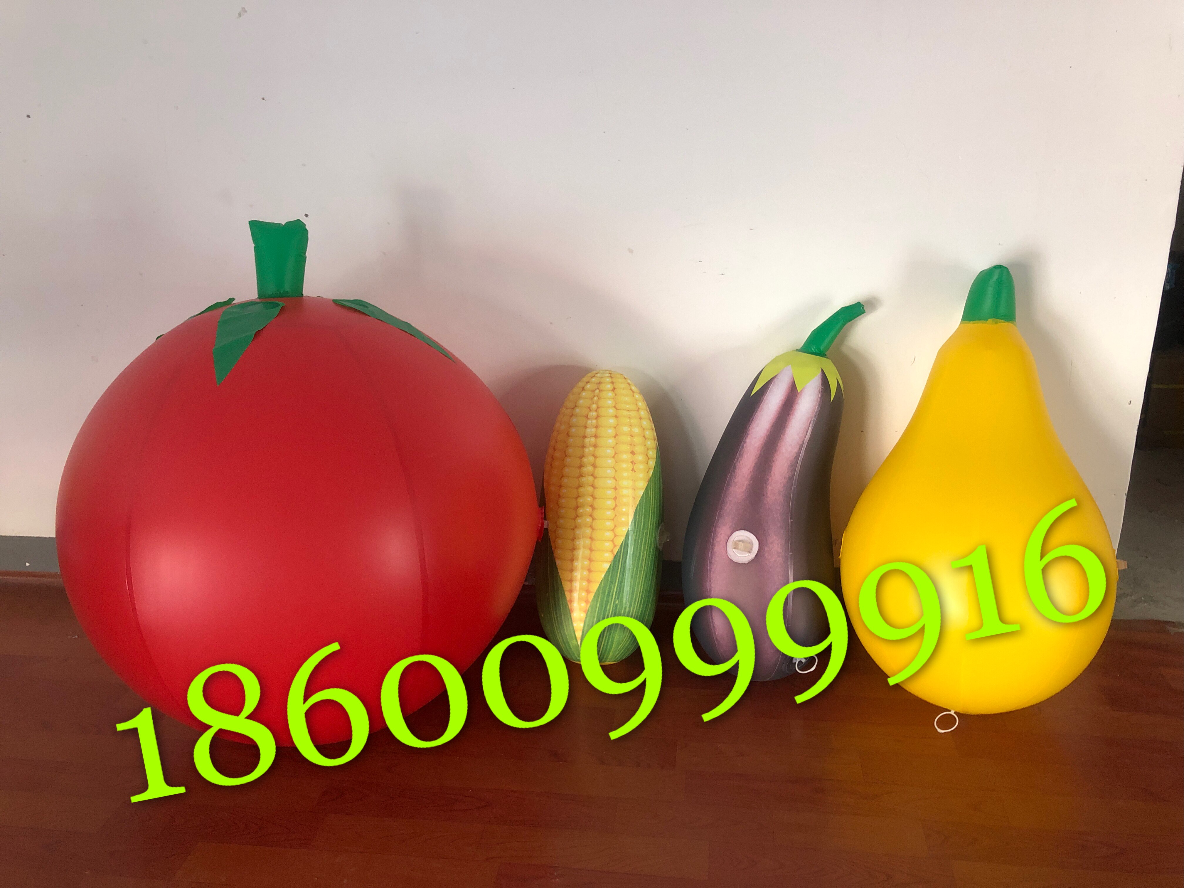 Inflatable PVC fruit vegetables Air model Banana strawberry watermelon pineapple eggplant tomato corn model advertisement