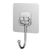 (5 pieces) Youqin transparent hook adhesive strong load-bearing clothes hook adhesive suction cup adhesive hook without punching