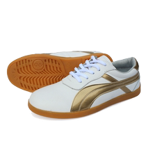 Qiao Shang Tai Chi shoes womens summer martial arts shoes thickened soft tendon bottom genuine leather mens Tai Chi practice sports breathable shoes