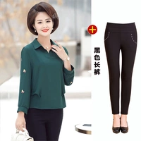 Зеленые штаны, свободный прямой крой