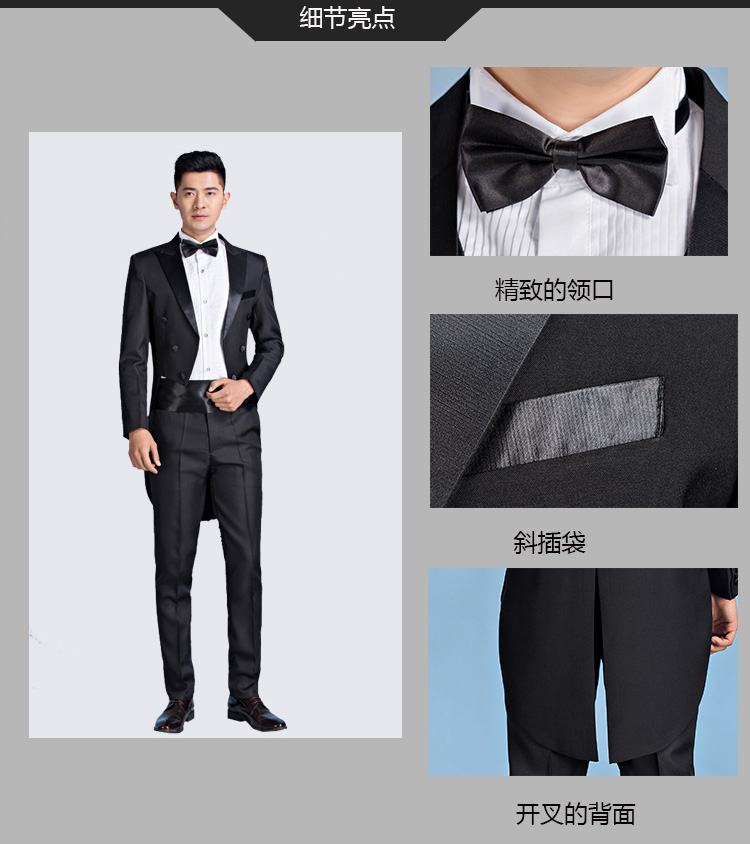 Mới tuxedo phù hợp với nam tuxedo phù thủy nghi lễ chủ nhà ca sĩ màu đen trang phục phù hợp với trang phục phù hợp với trang phục bộ vest nam thời trang