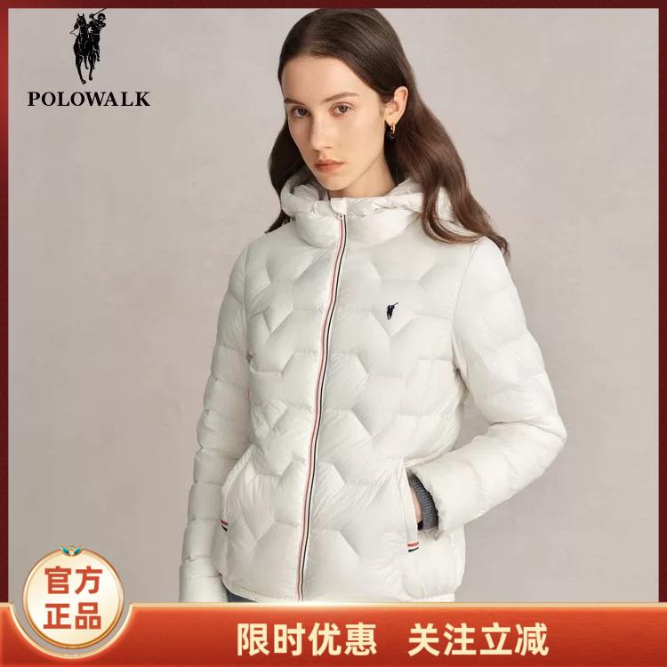 Polowalk Women's Hooded down Jacket 2026 Winter New Style 90 down Lightweight Short Casual Puffer Jacket Polowalk Women's Hooded down Jacket 2026 Winter New Style 90 down Lightweight Short Casual Puffer Jacket