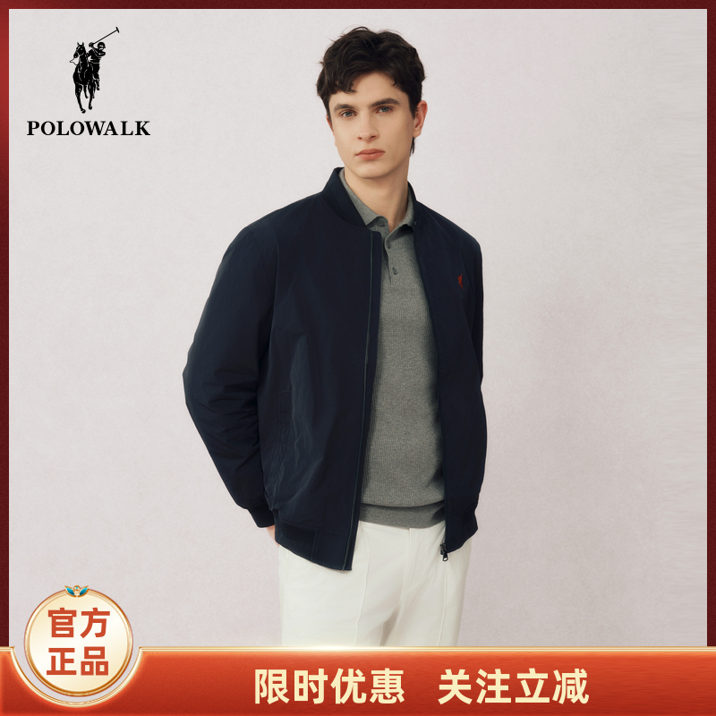 Polowalk Men's Jacket 2026 Spring and Autumn New Stand-Up Collar Jacket Business Fashion Commuter Short Coat Top for Men Polowalk Men's Jacket 2026 Spring and Autumn New Stand-Up Collar Jacket Business Fashion Commuter Short Coat Top for Men