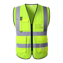 3M Reflective Safety Vest Vest Construction Site Construction Reflective Clothes Traffic Cycling Breathable Work Clothes Customized Logo