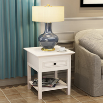 American solid wood edge A few simple sofa corner A few square living room small coffee table Small square table