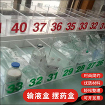 Acrylic pendulum medicine box storage medicine box distribution infusion box medical care box bed number classification can be placed refrigerator