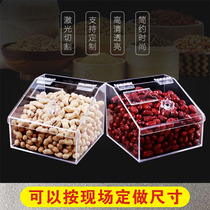 Supermarket food box bulk food candy box dried fruit box custom acrylic display box transparent box with lid