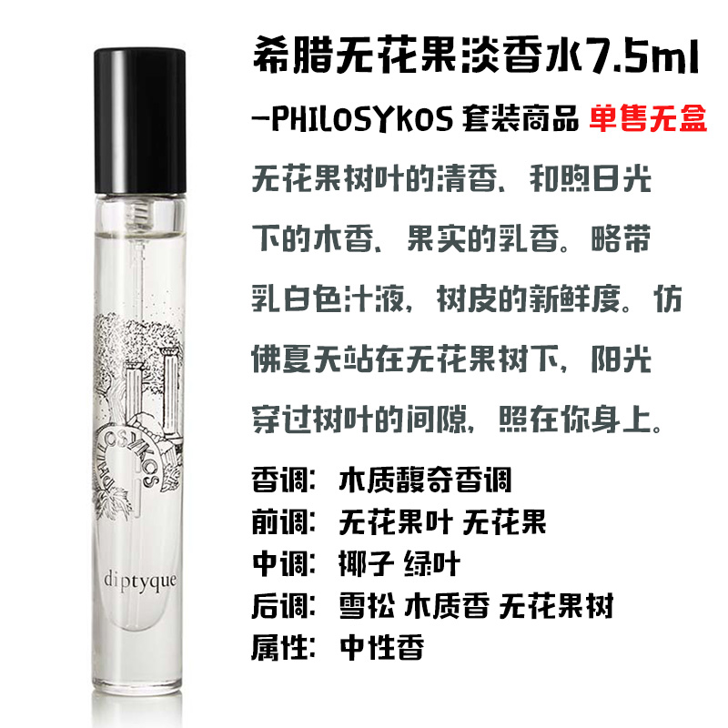 Nước hoa Diptyque Tiptik mẫu nhỏ 7.5ml hộp quà tặng tháo dỡ vả Dushun bóng nước Tân Đường nước hoa suddenly