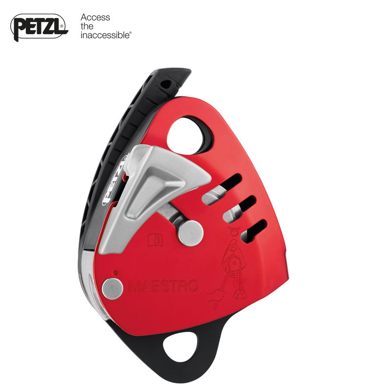 French PETZL Climbing Pro Series MAESTRO L Pulley Drop Protector Descender D024BA