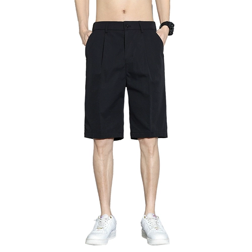 Пиджак классического кроя, мужские летние шелковые шорты, штаны для отдыха, оверсайз