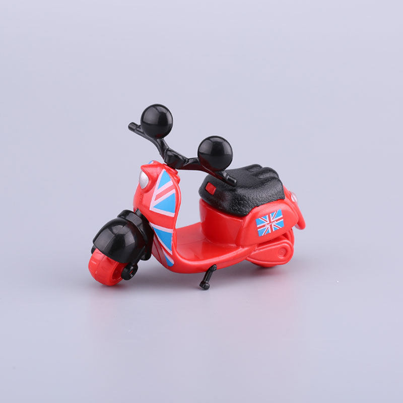Motorcycle Simulation Small Motorcycle Toy Cake Ornament Boy Birthday Theme Scene Cake Baking Ornament